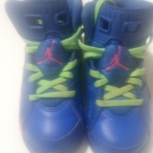 Blue and pink Jordan for boys or girls size 12.5